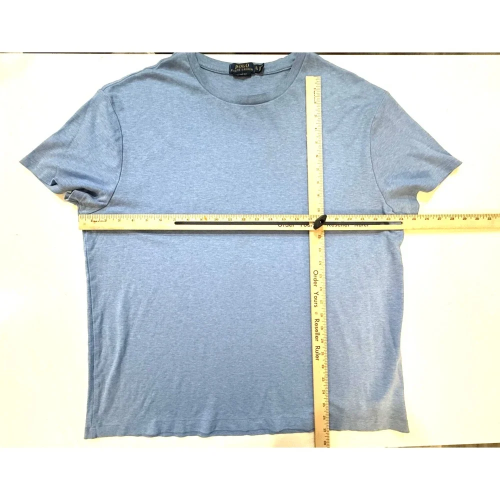 Polo Ralph Lauren Shirt Mens XL‎ Blue Classic Fit Tri Color Pony Preppy Dadcore